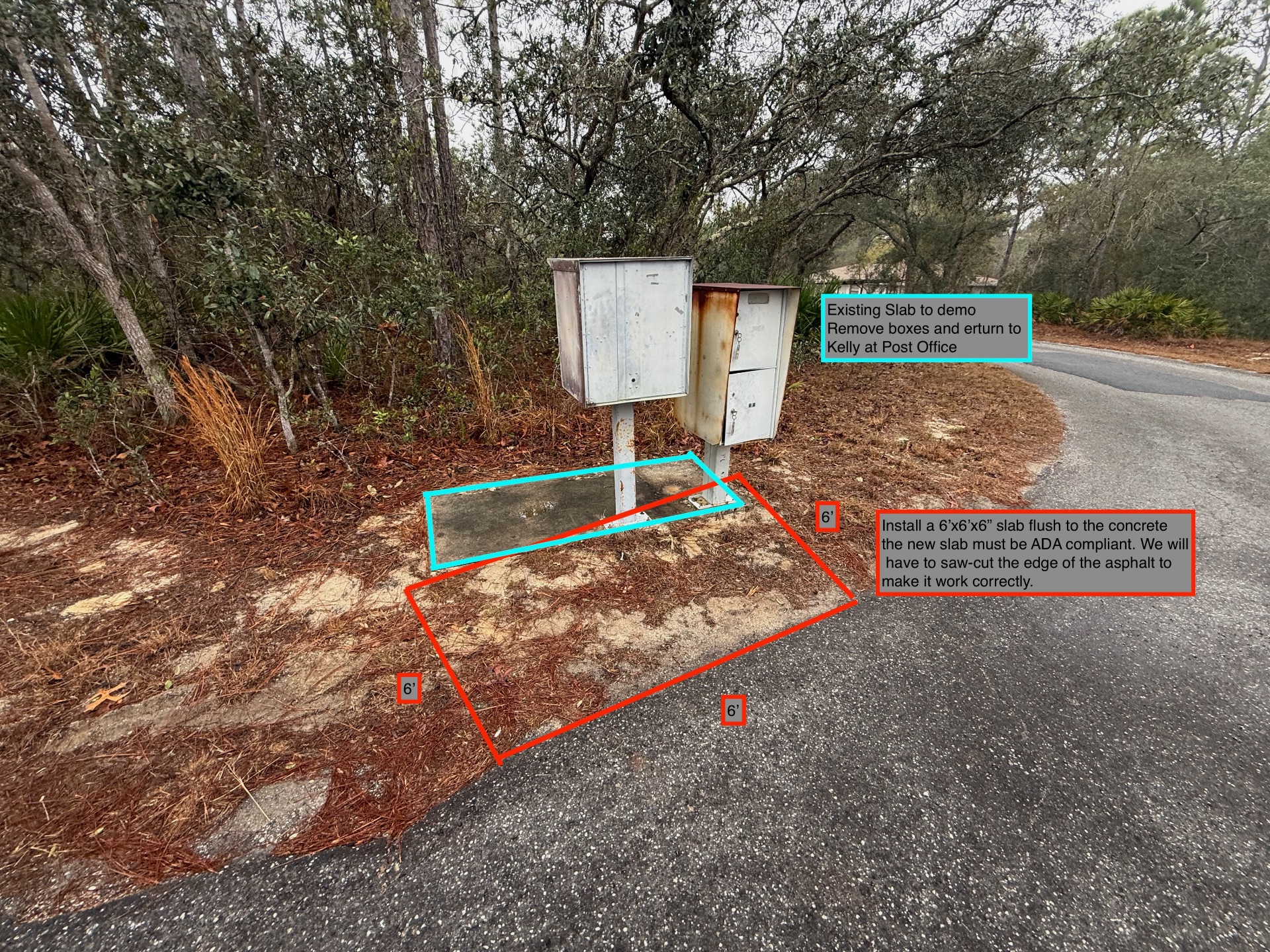 concrete & flatwork — before the work in Homosassa, FL