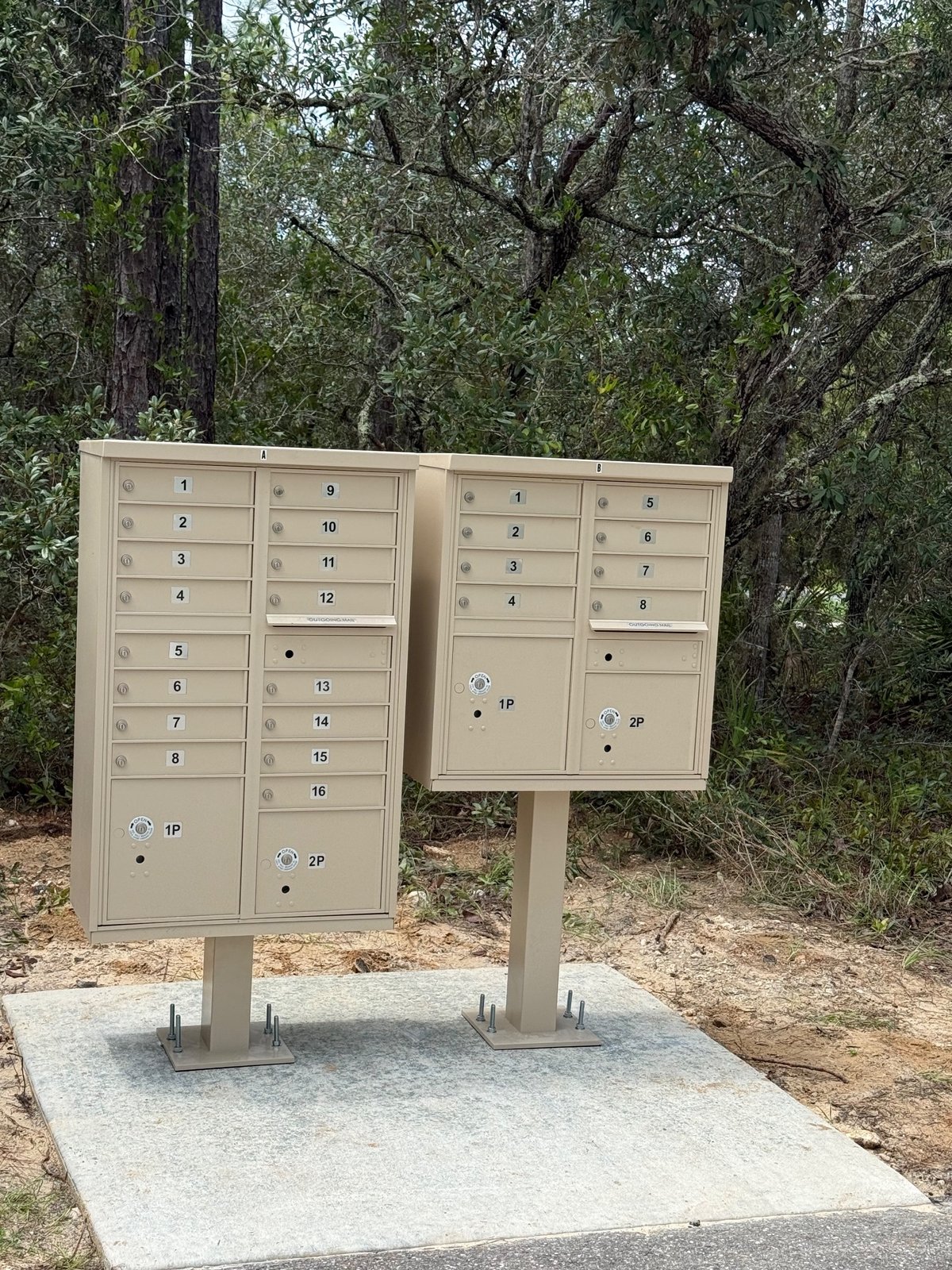 ADA USPS Mailbox Cluster | Homosassa | Firm Foundations