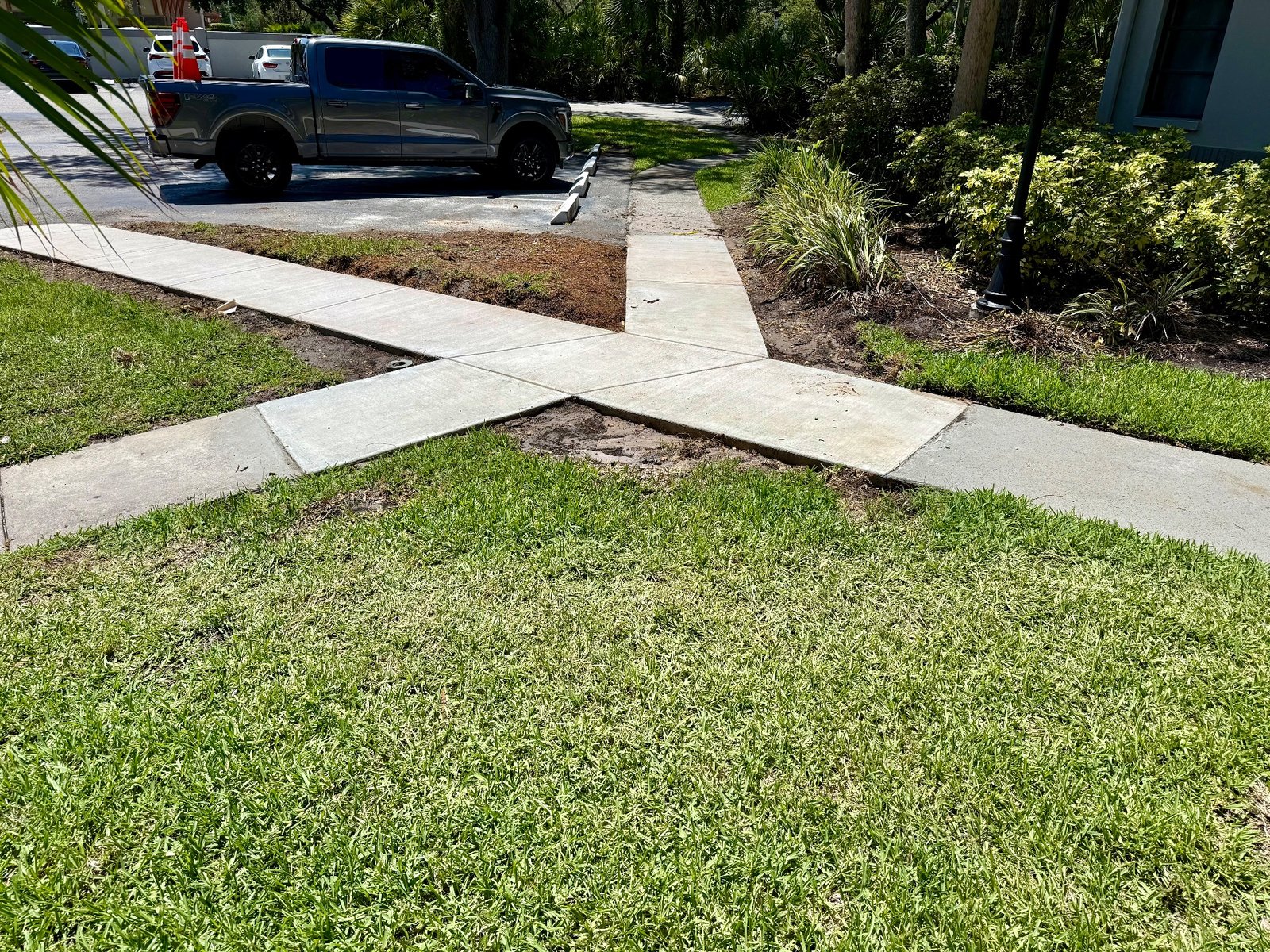 A Perfectly Flat Sidewalk on a Slope | Clearwater | Firm Foundations